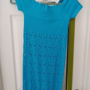 Teal bodycon dress
